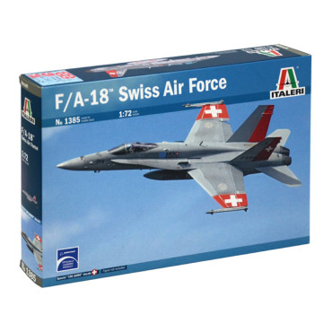 KIT PARA MONTAR ITALERI AVIÃO F/A-18 SWISS AIR FORCE 1/72 ITA 1385